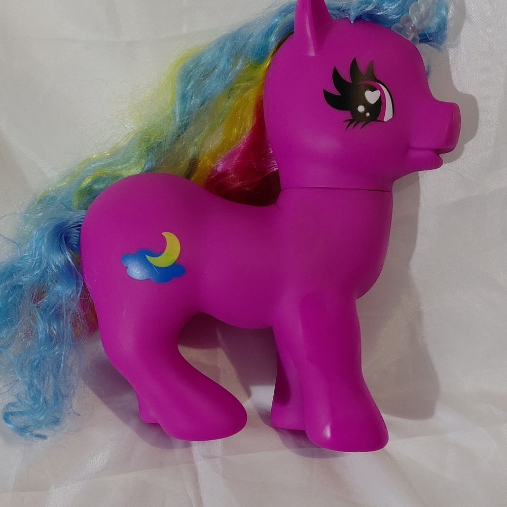 Magical Pink Pony with Colorful Mane